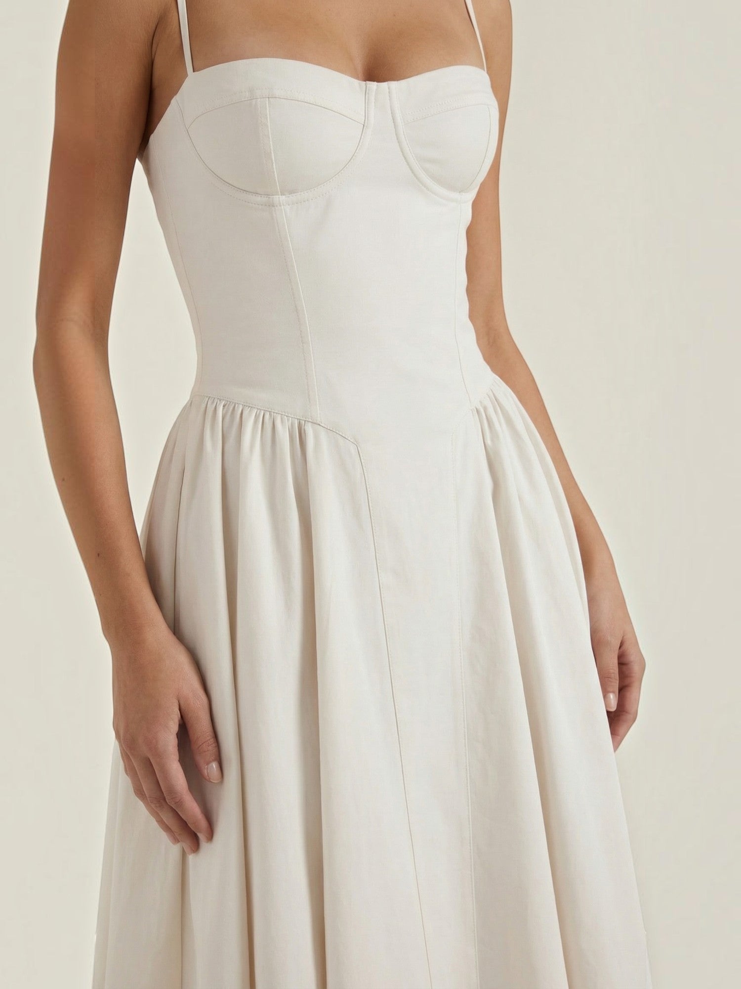 Robe femme décolleté cœur jupe évasée infroissable – Image 21