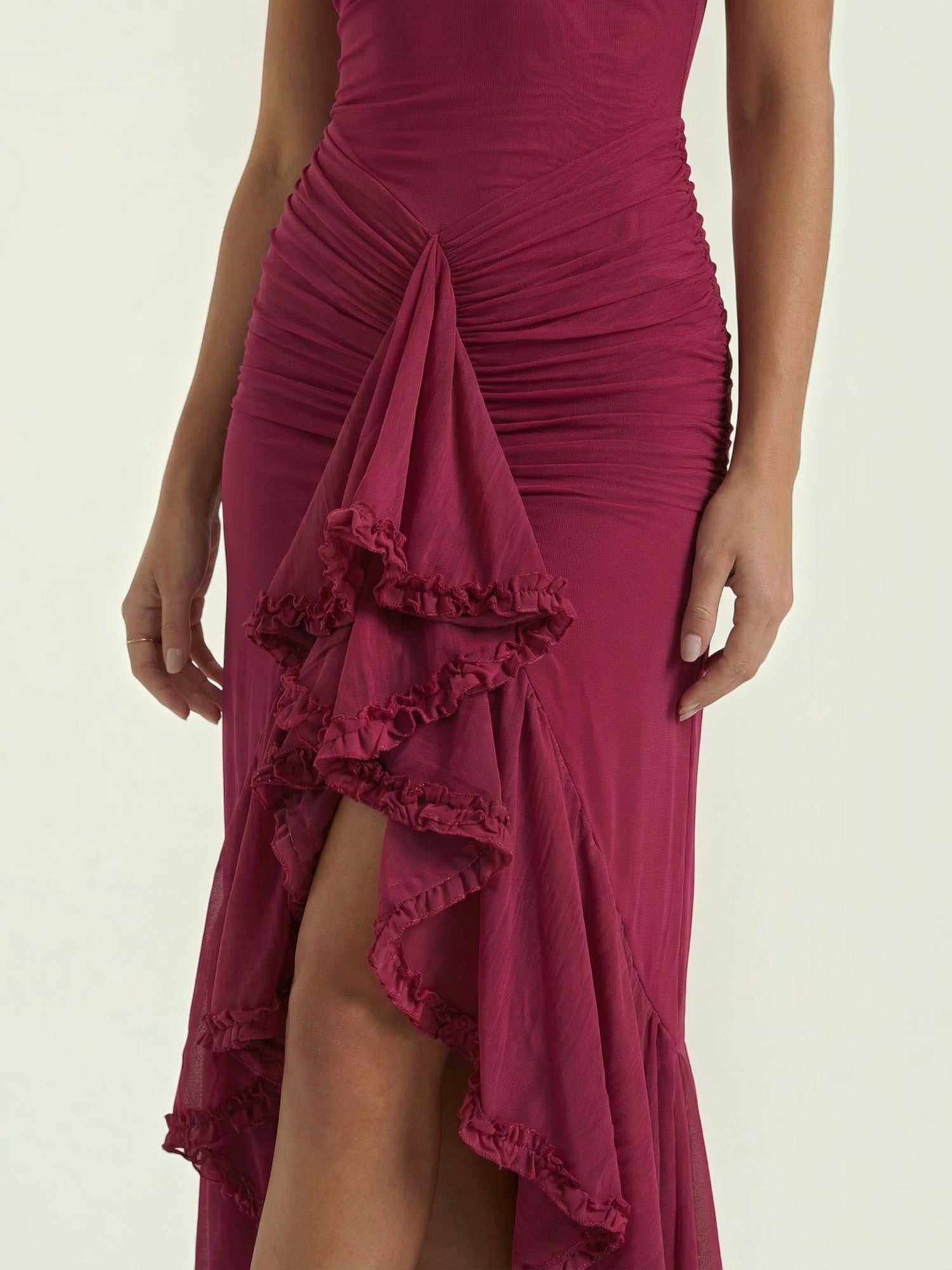Robe de Soirée Femme Décolleté Cœur Asymétrique – Image 12