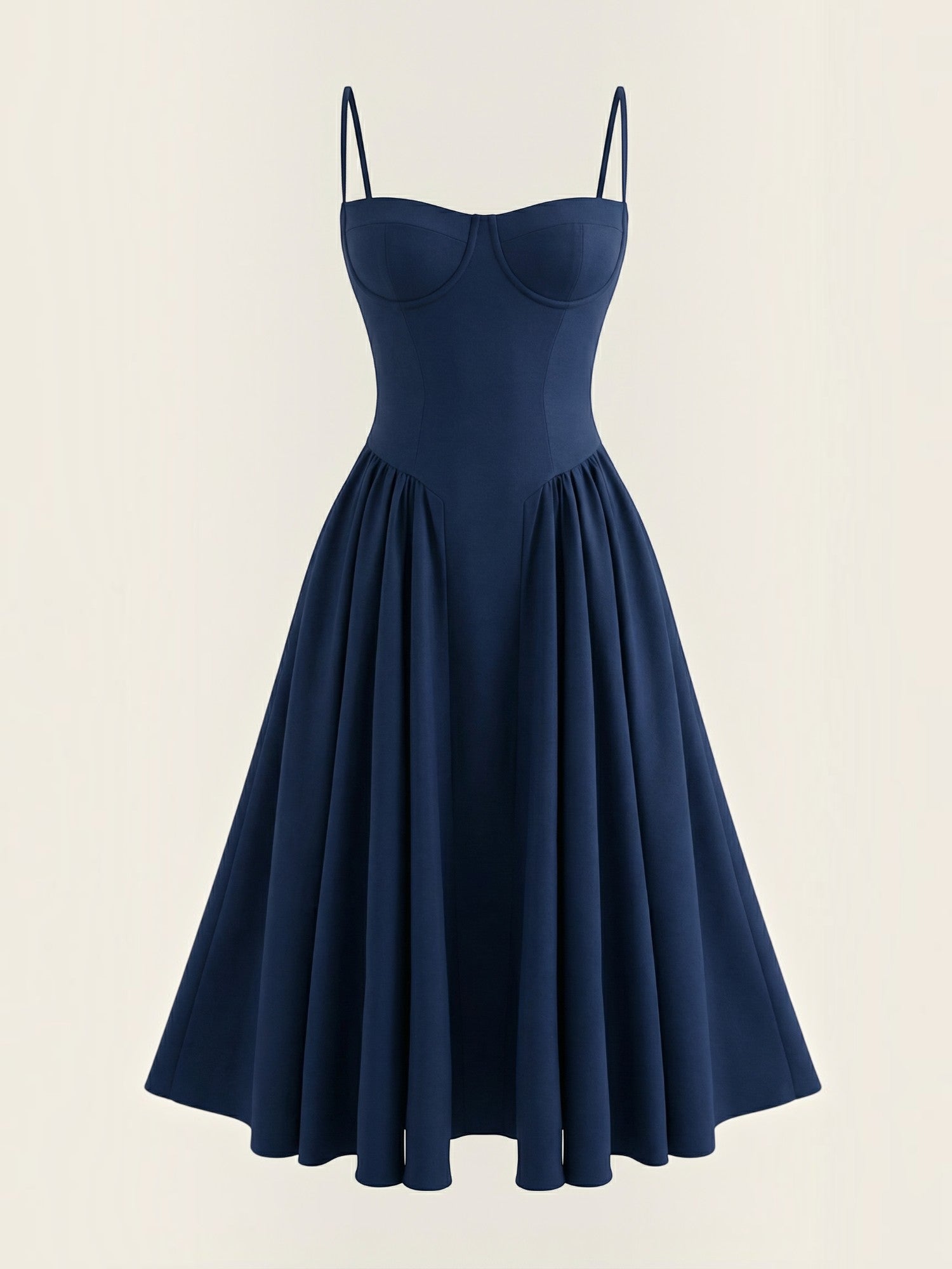 Robe femme décolleté cœur jupe évasée infroissable – Image 15