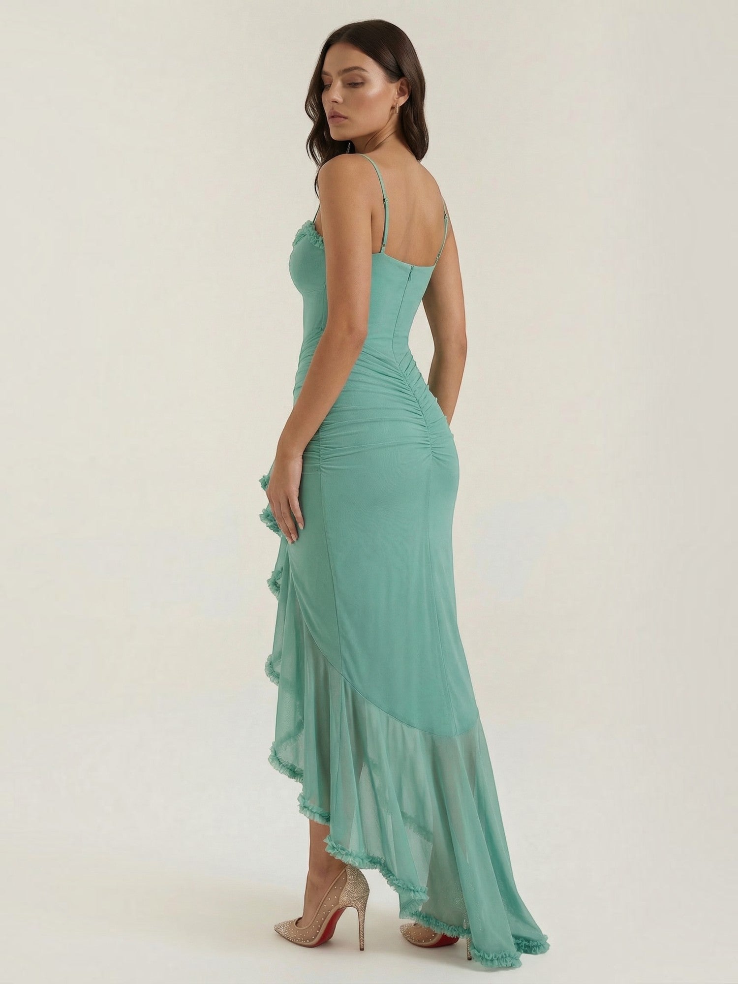 Robe de Soirée Femme Décolleté Cœur Asymétrique – Image 21