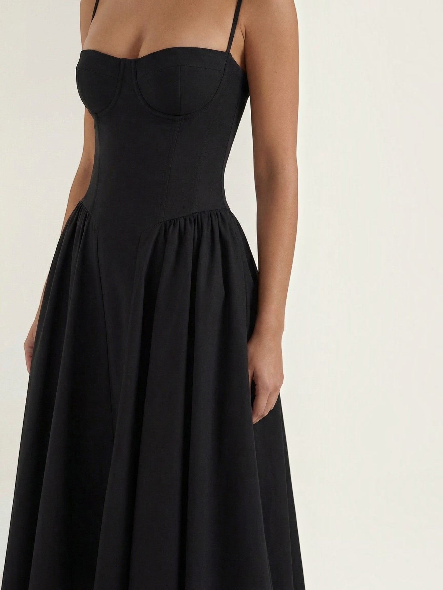 Robe femme décolleté cœur jupe évasée infroissable – Image 17
