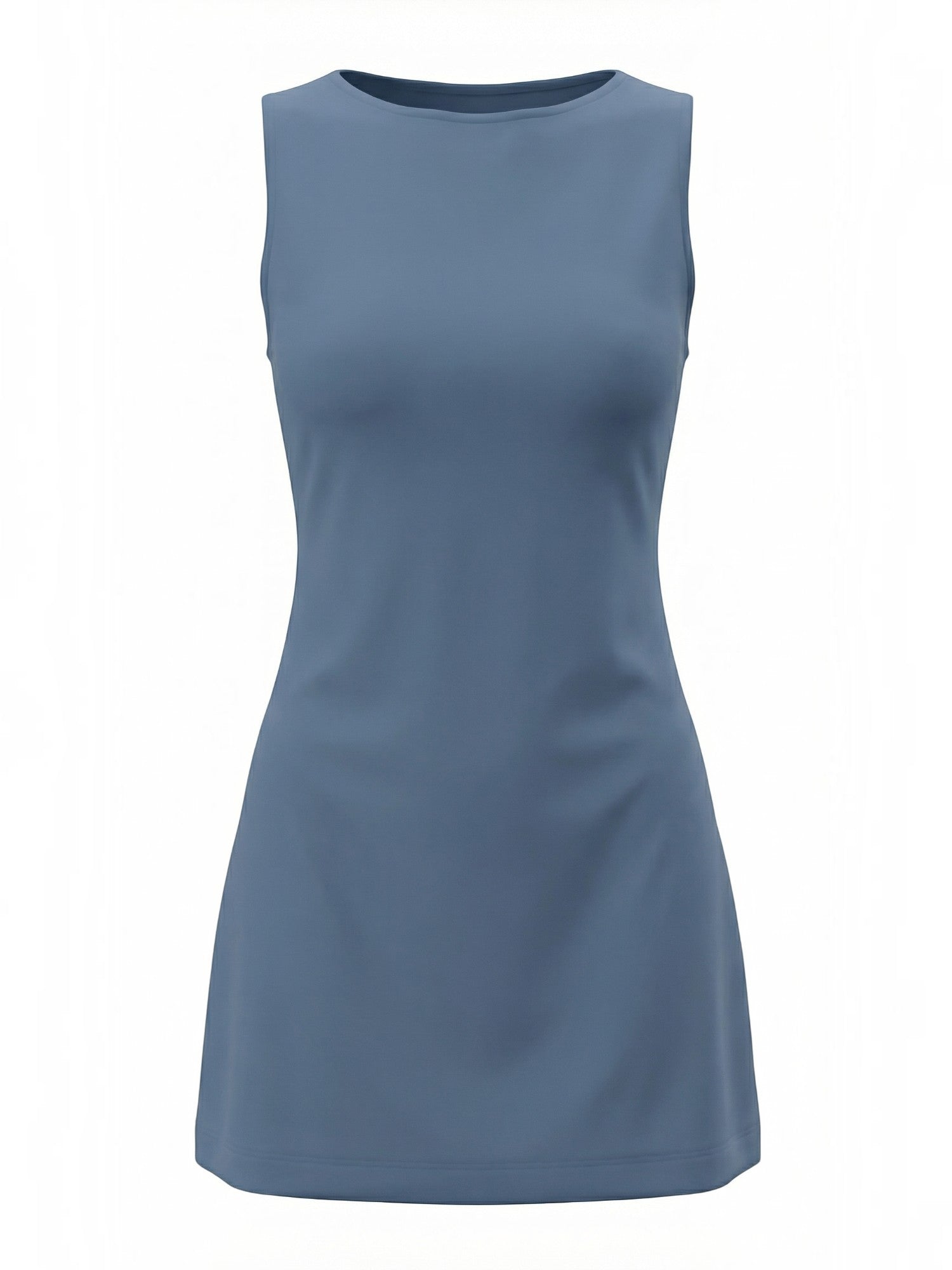 Robe femme mini stretch col rond été – Image 18