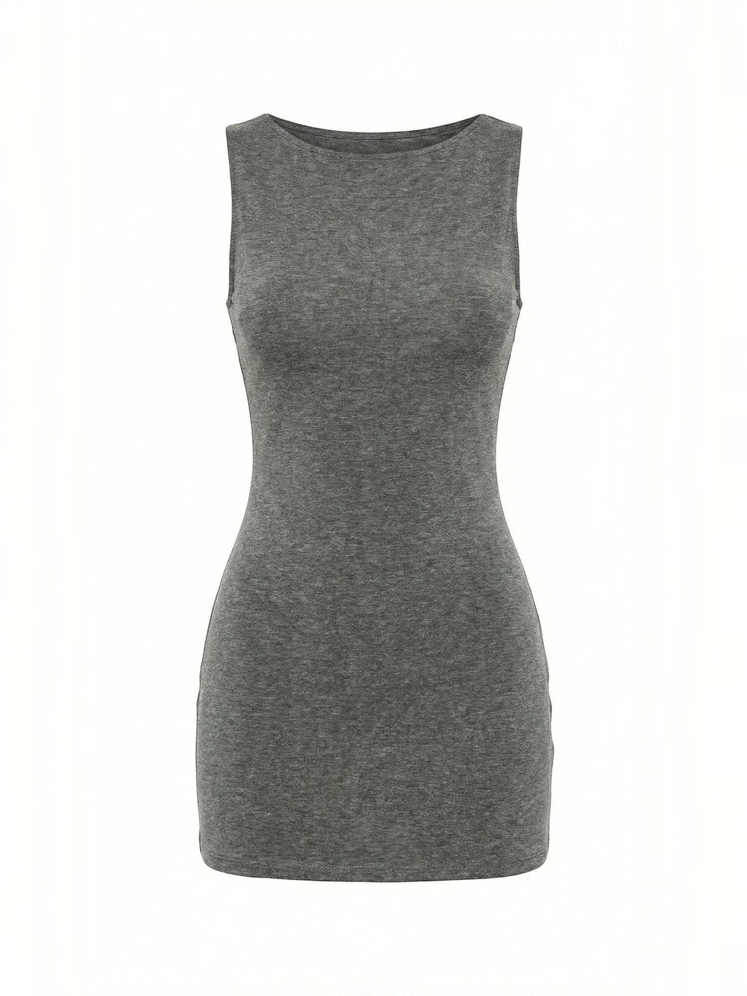 Robe femme mini stretch col rond été – Image 30