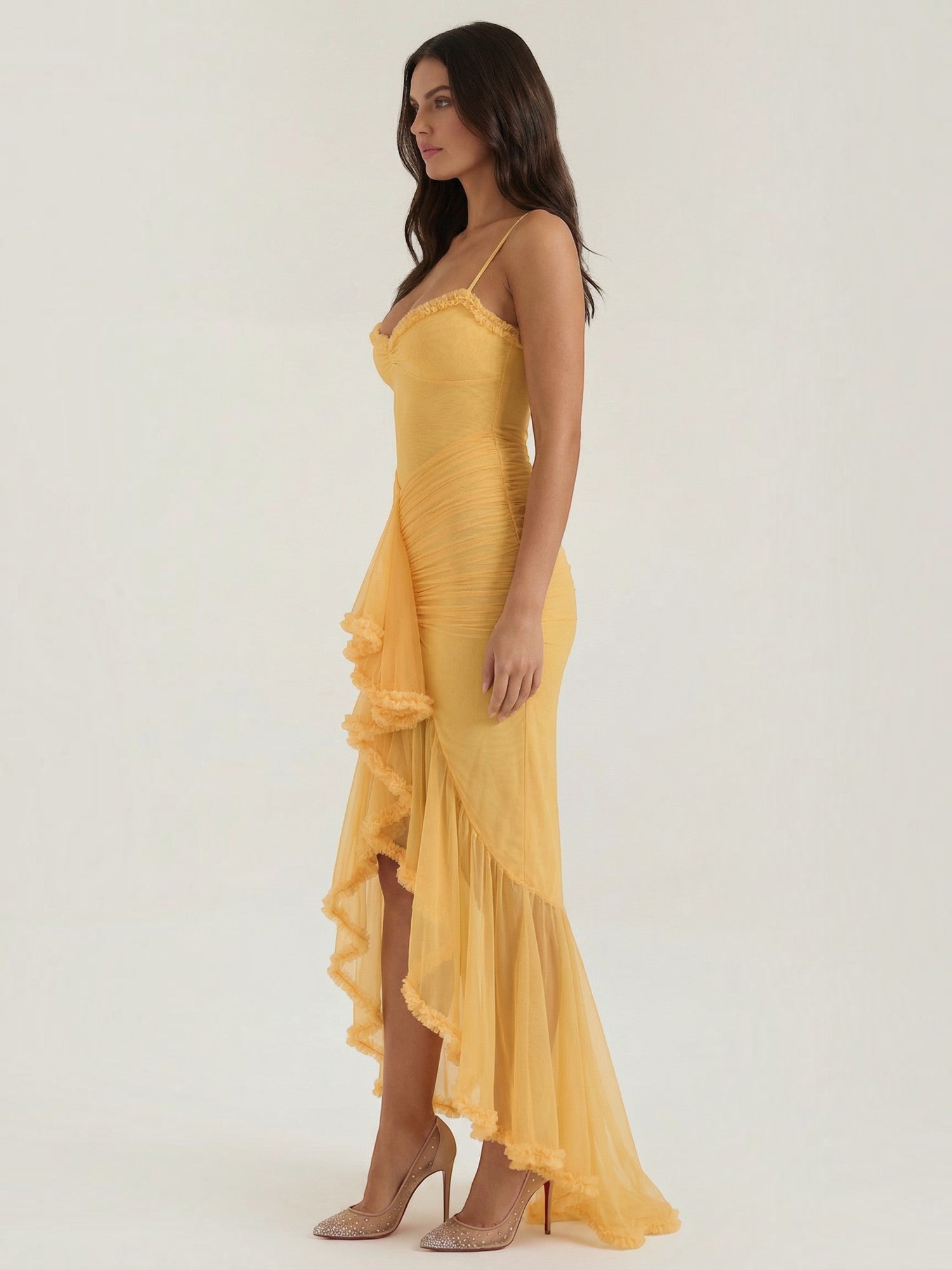 Robe de Soirée Femme Décolleté Cœur Asymétrique – Image 7
