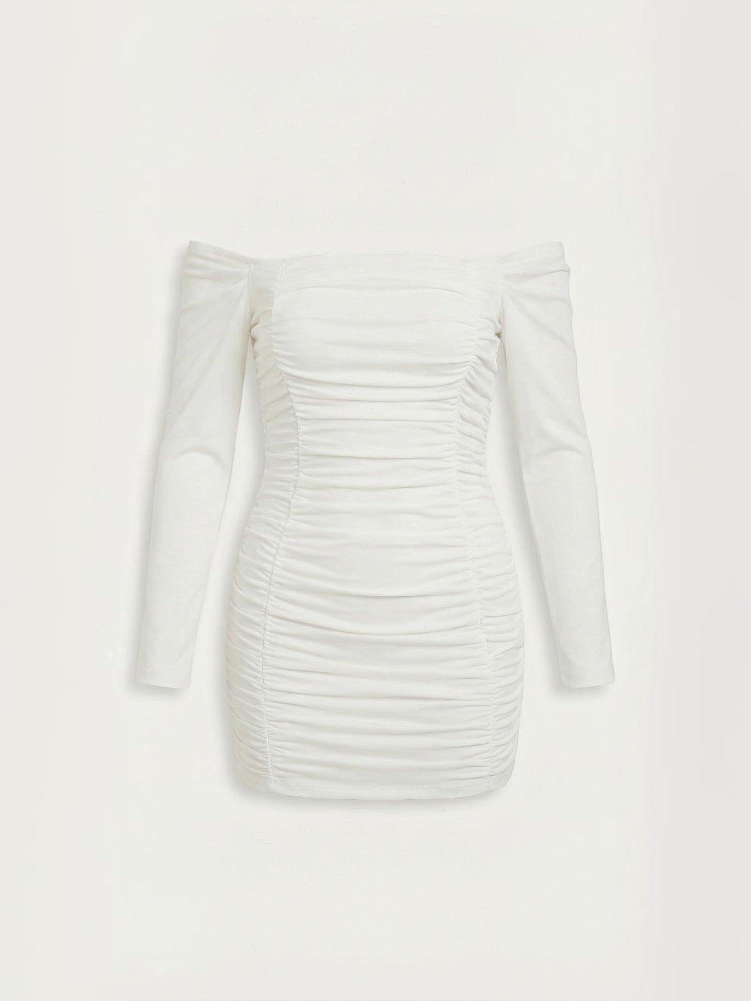 Robe de soirée femme mini froncée extensible – Image 10