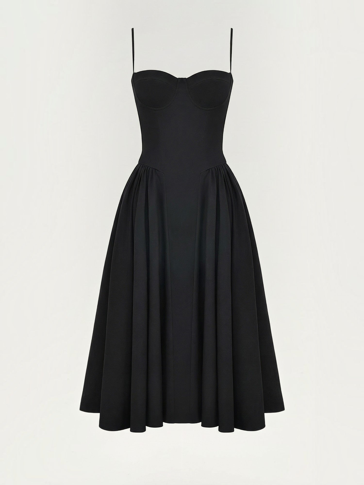 Robe femme décolleté cœur jupe évasée infroissable – Image 19