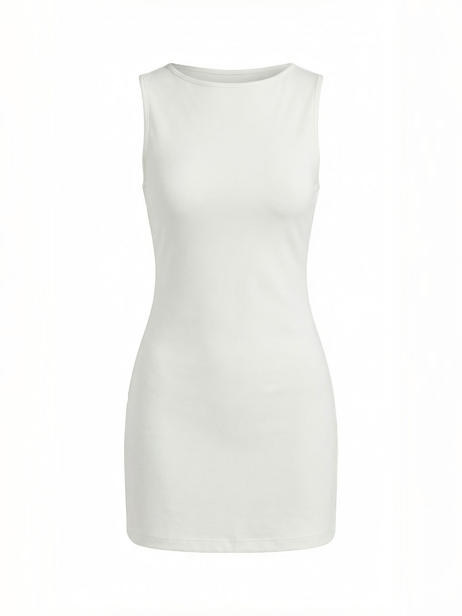 Robe femme mini stretch col rond été – Image 10