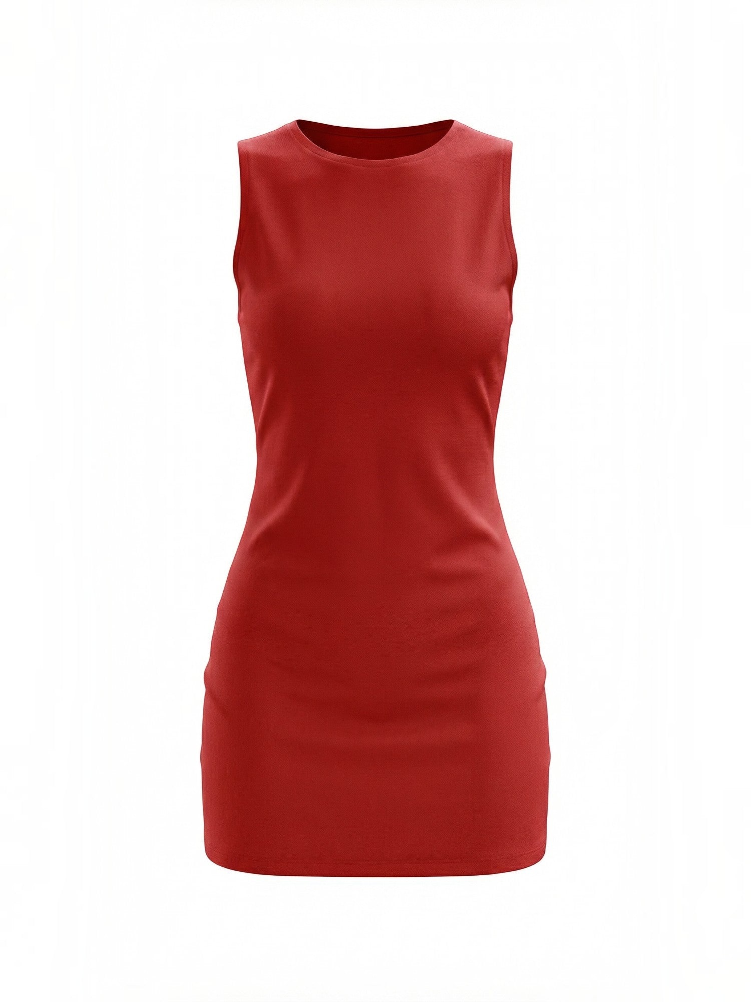 Robe femme mini stretch col rond été – Image 22