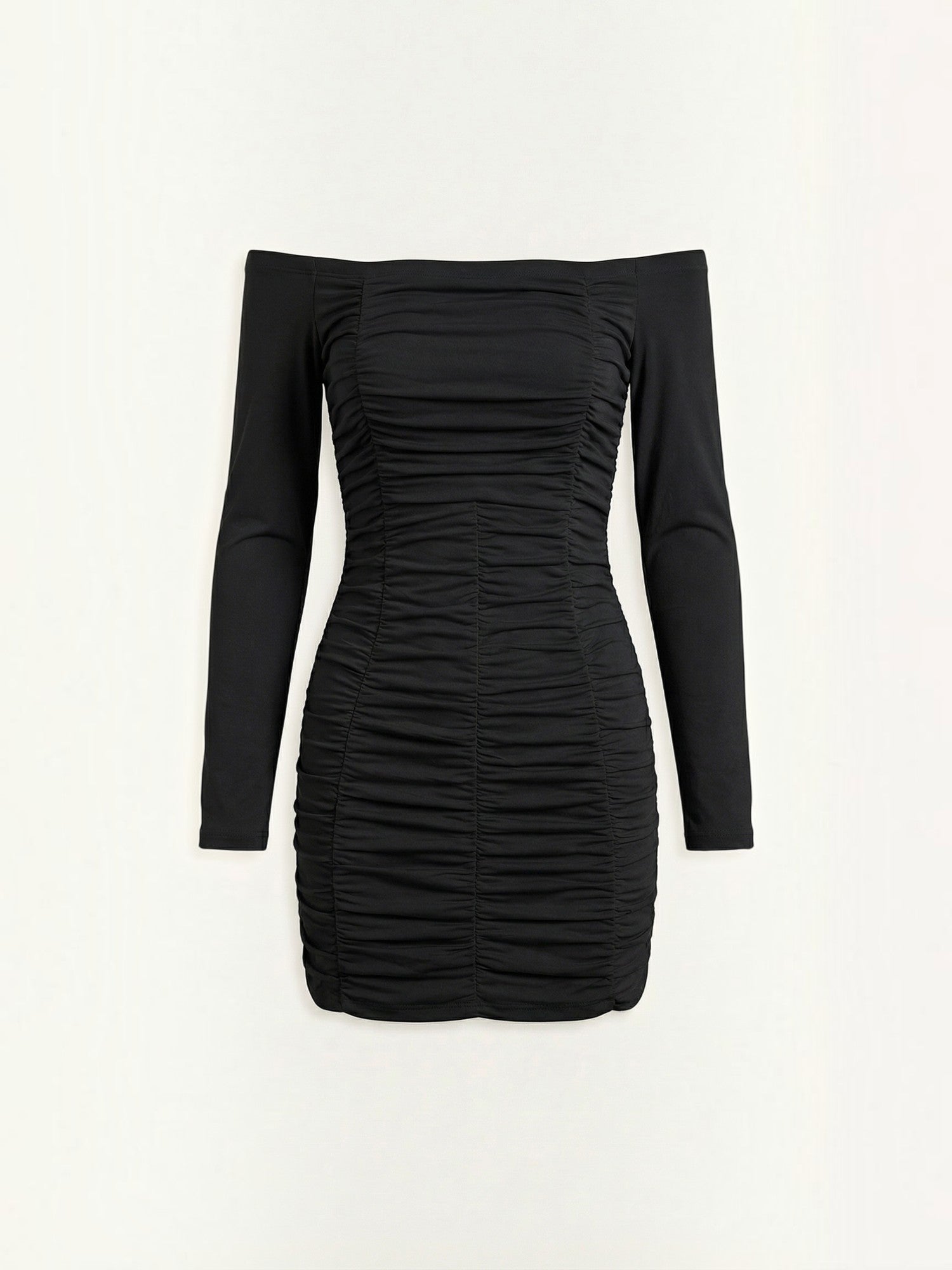 Robe de soirée femme mini froncée extensible – Image 14