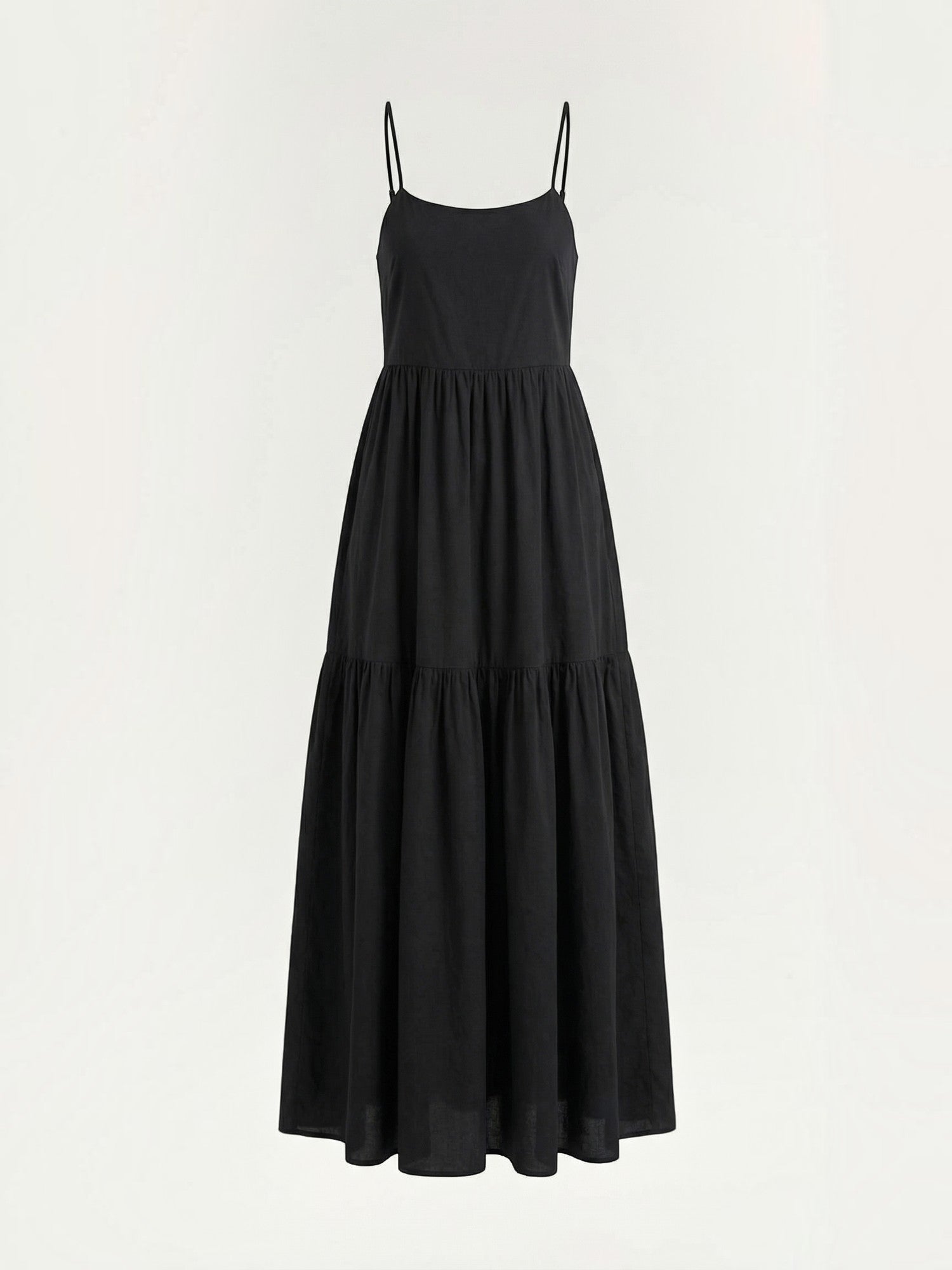 Robe femme longue encolure carrée bretelles fines fluide – Image 5