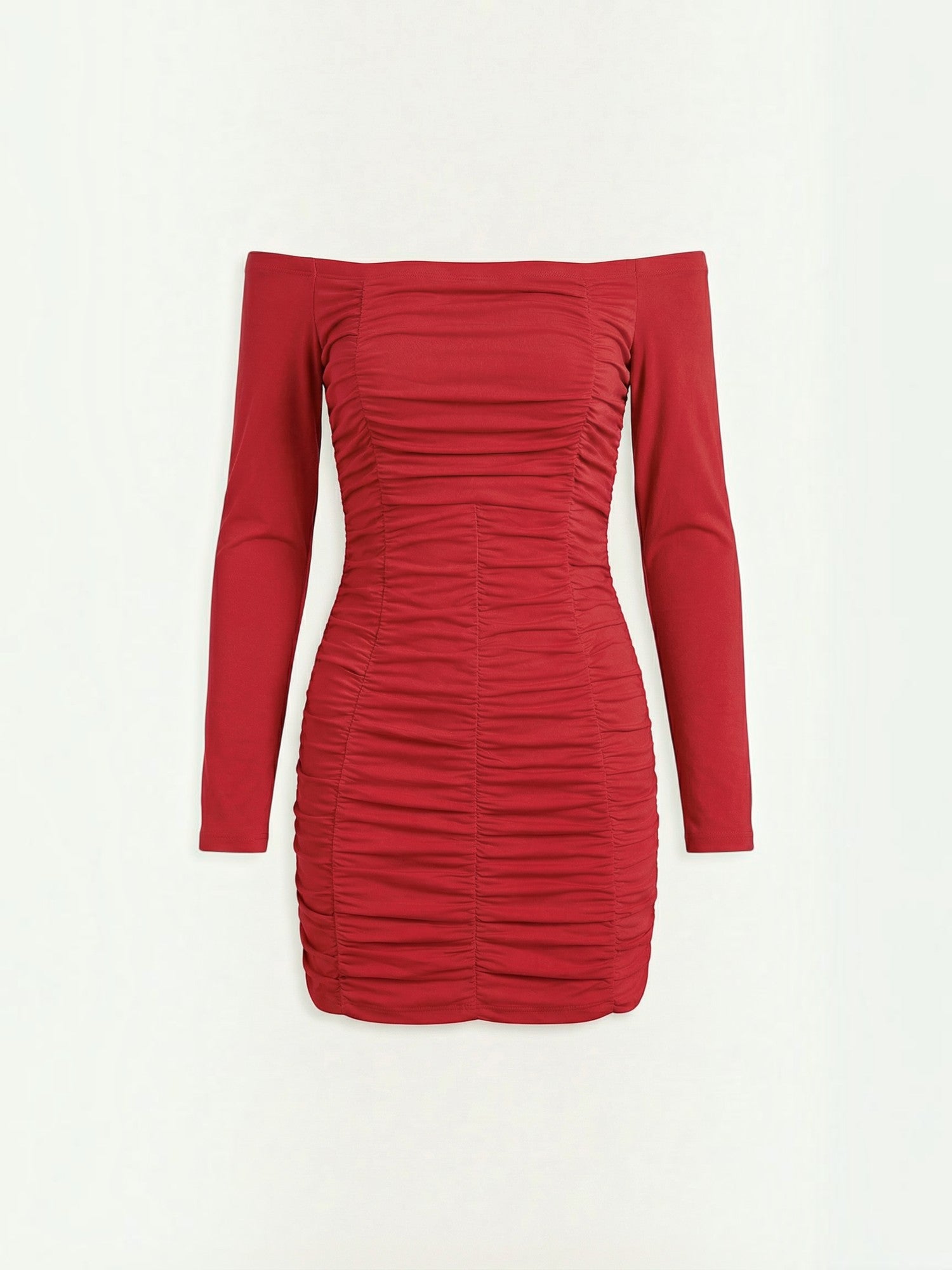 Robe de soirée femme mini froncée extensible – Image 30