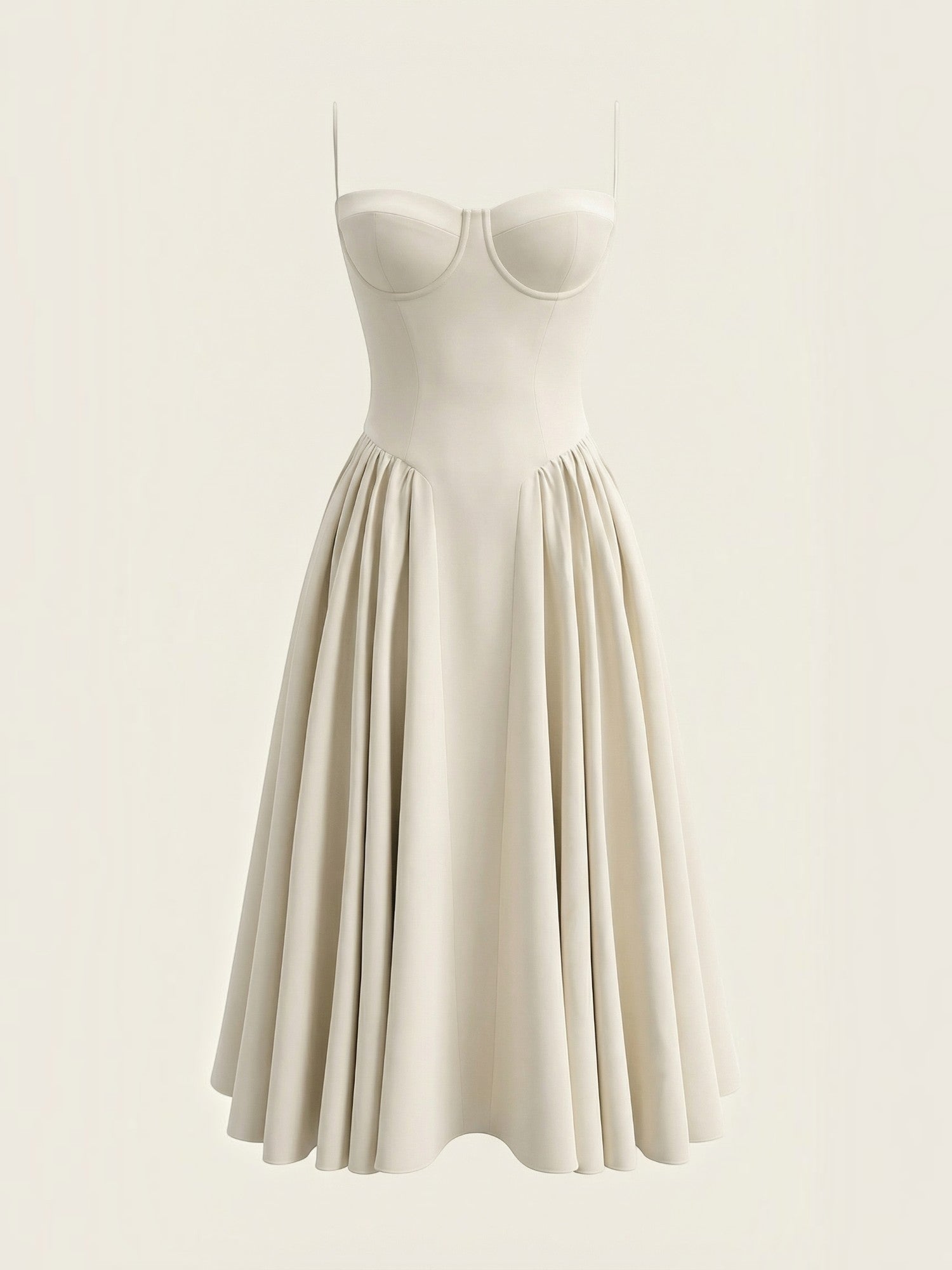Robe femme décolleté cœur jupe évasée infroissable – Image 23