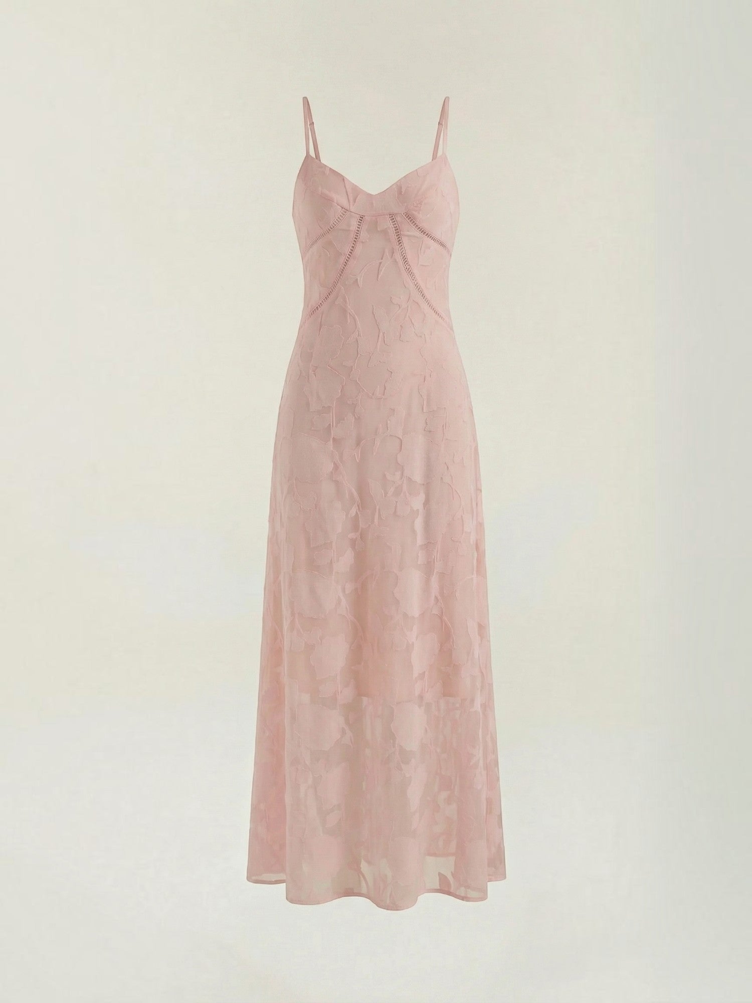 Robe femme longue décolleté cœur à fines bretelles – Image 13