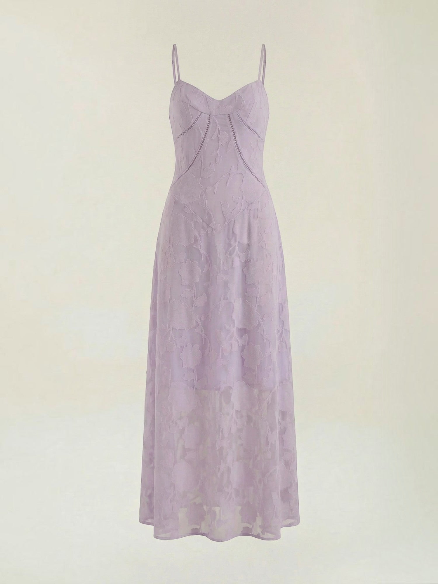 Robe femme longue décolleté cœur à fines bretelles – Image 17