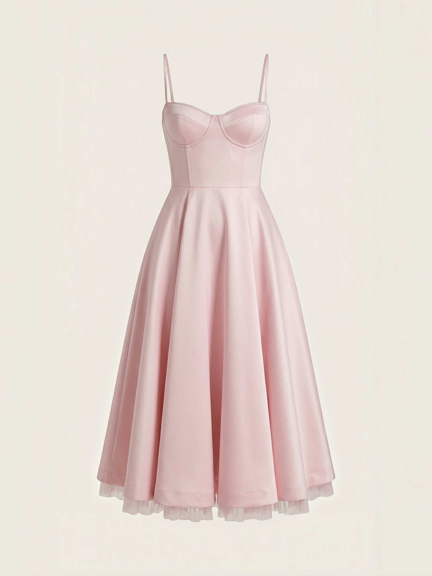 Robe femme soirée décolleté cœur tulle élégante – Image 31