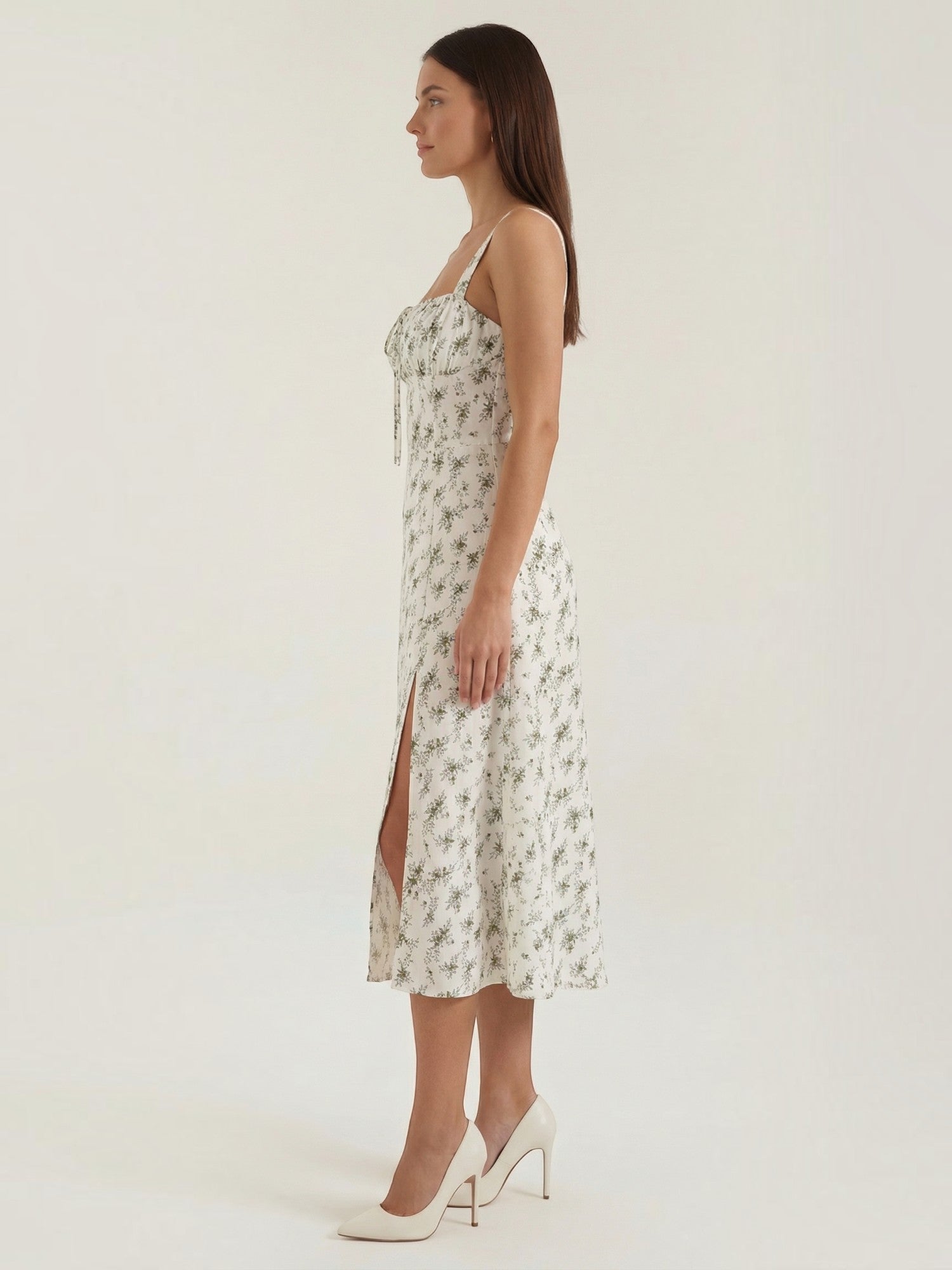 Robe femme midi fluide à imprimé floral – Image 12