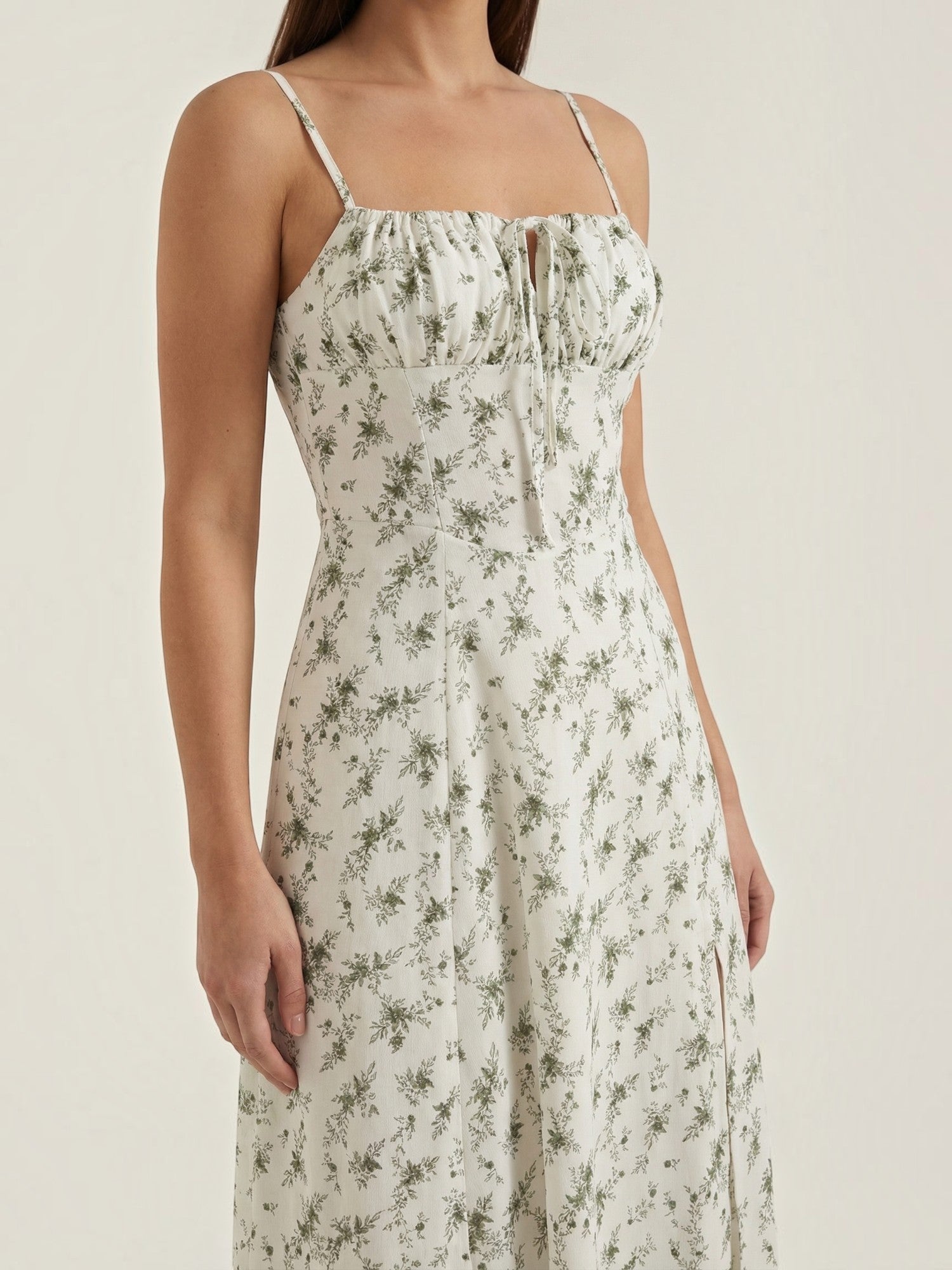 Robe femme midi fluide à imprimé floral – Image 13