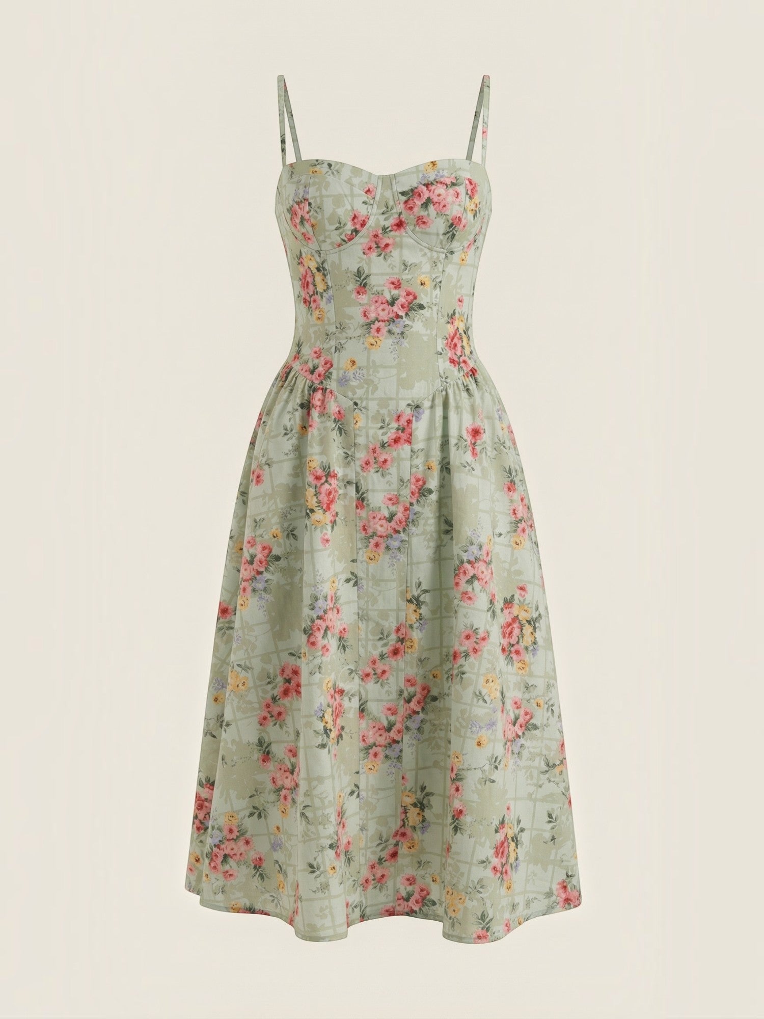 Robe femme décolleté cœur jupe évasée infroissable – Image 11