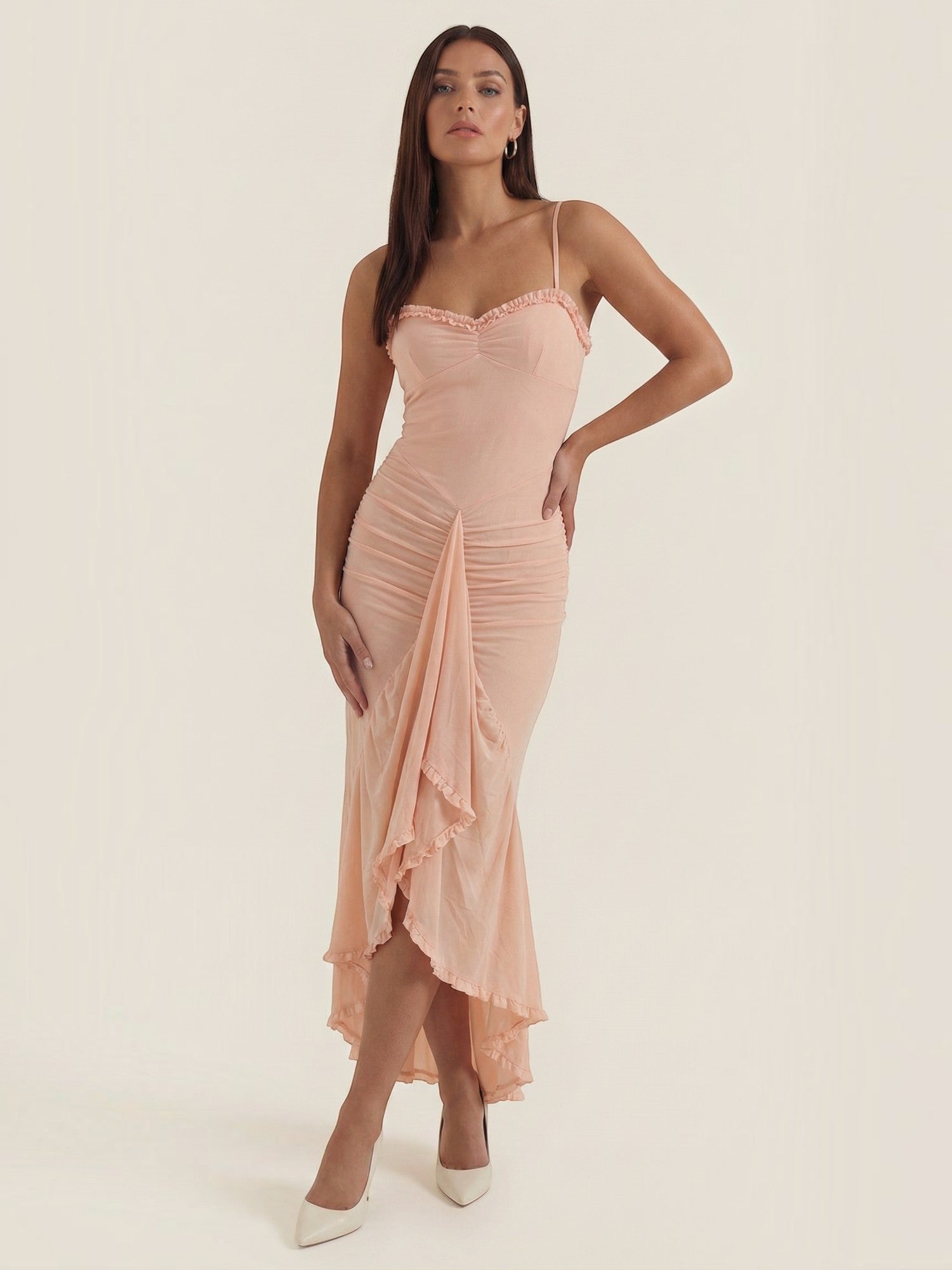 Robe de Soirée Femme Décolleté Cœur Asymétrique – Image 3