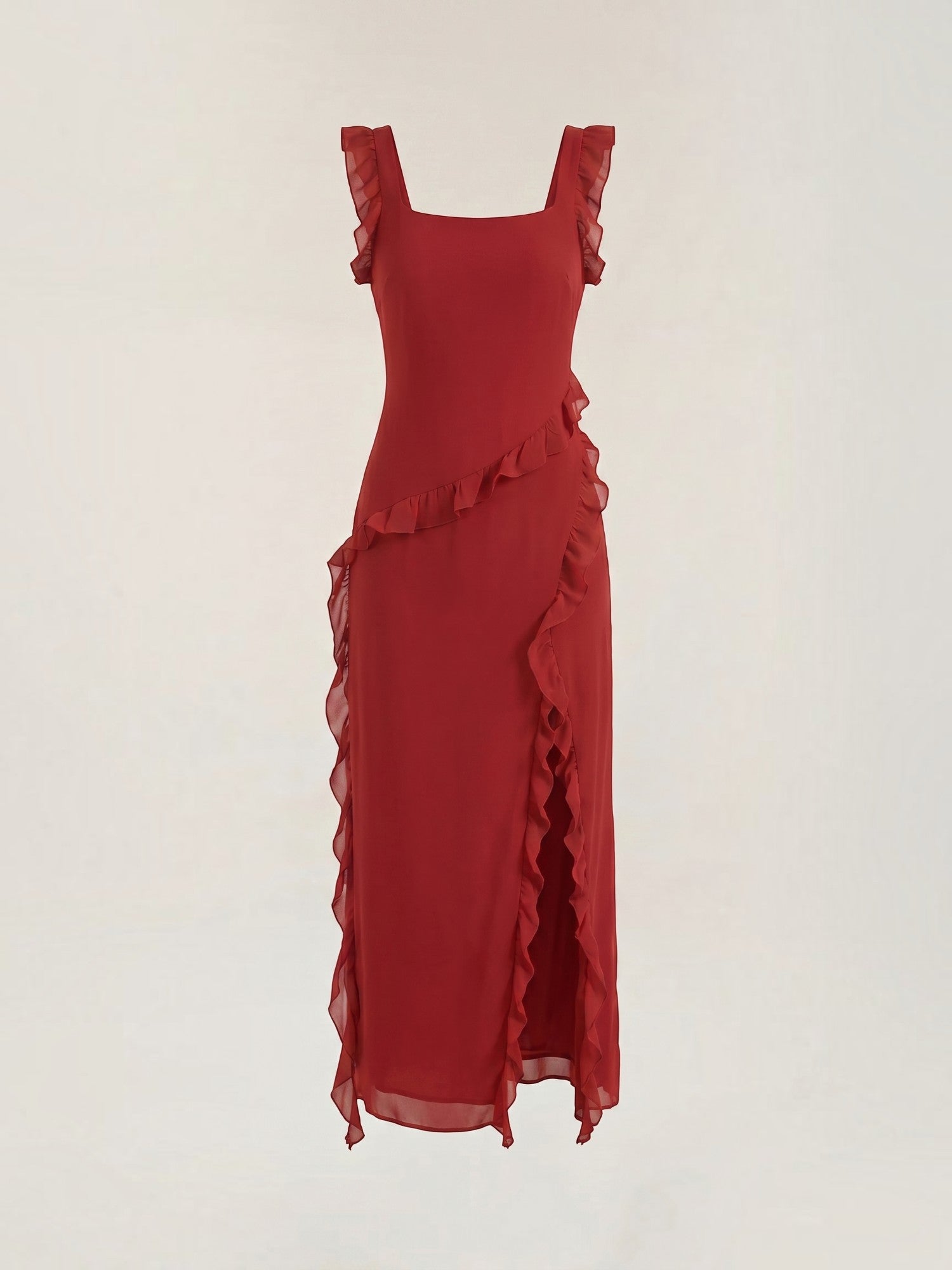 Robe femme soirée décolleté cœur fente latérale – Image 18