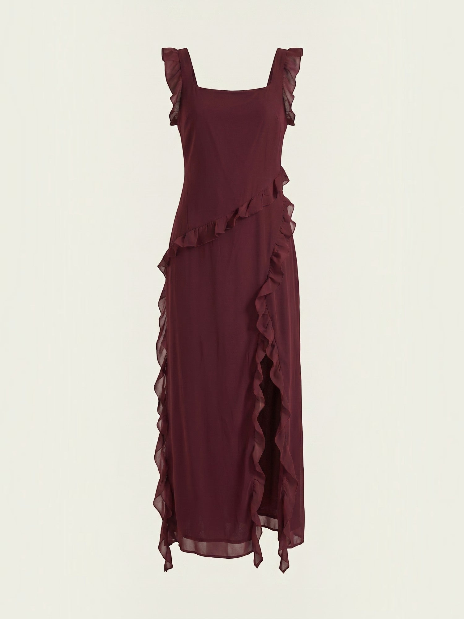 Robe femme soirée décolleté cœur fente latérale – Image 22