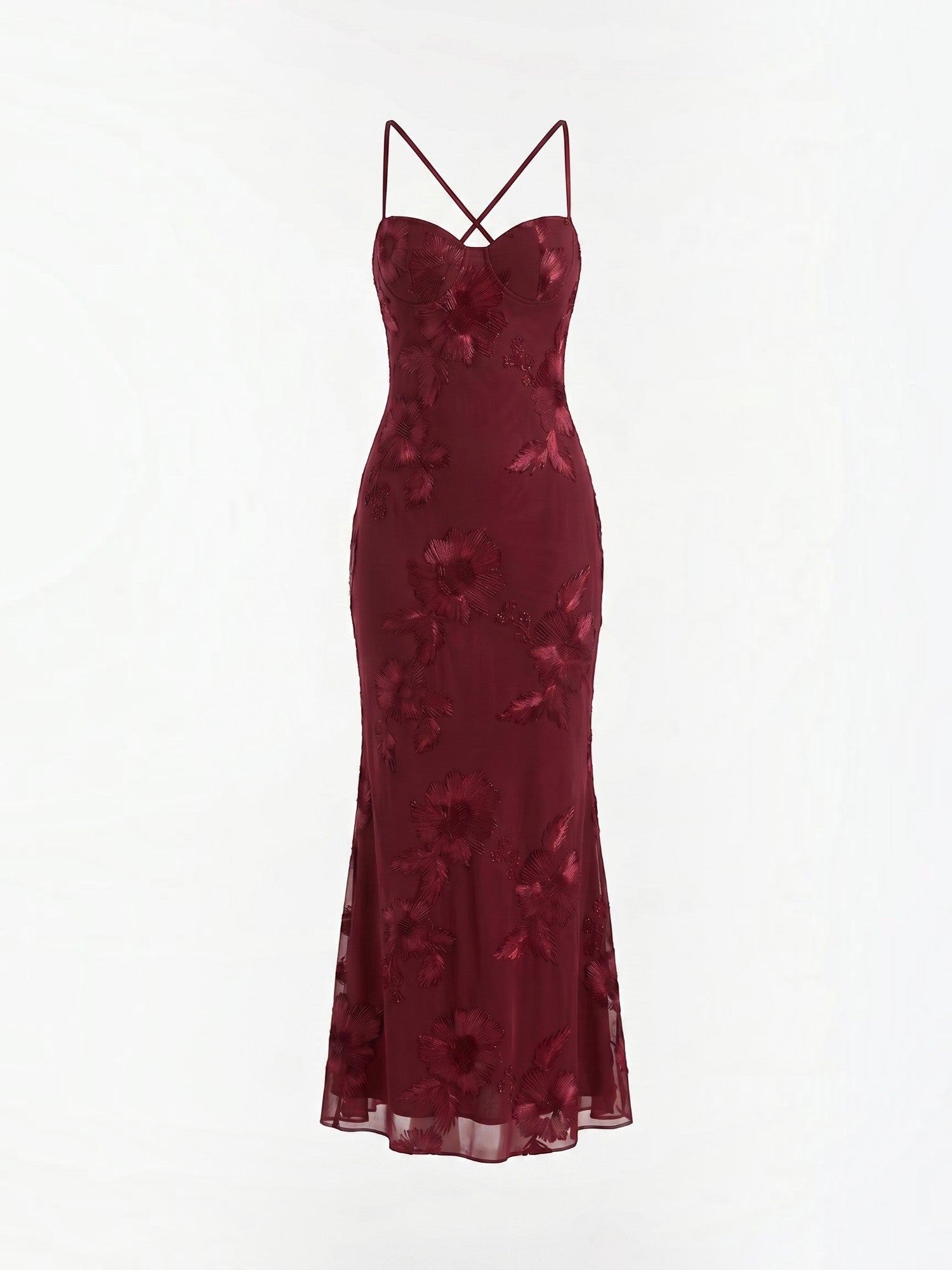 Robe femme décolleté cœur bretelles fines motif scintillant – Image 9