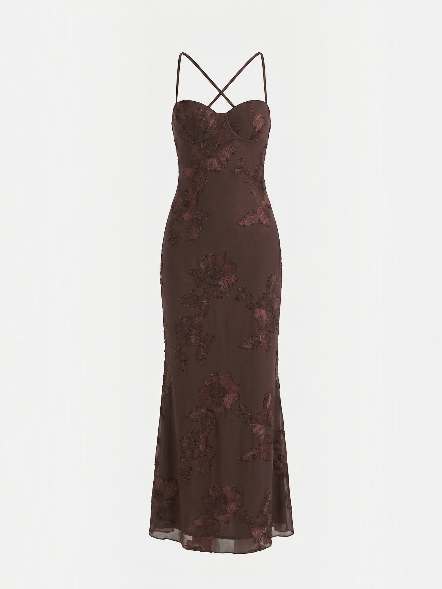 Robe femme décolleté cœur bretelles fines motif scintillant – Image 25