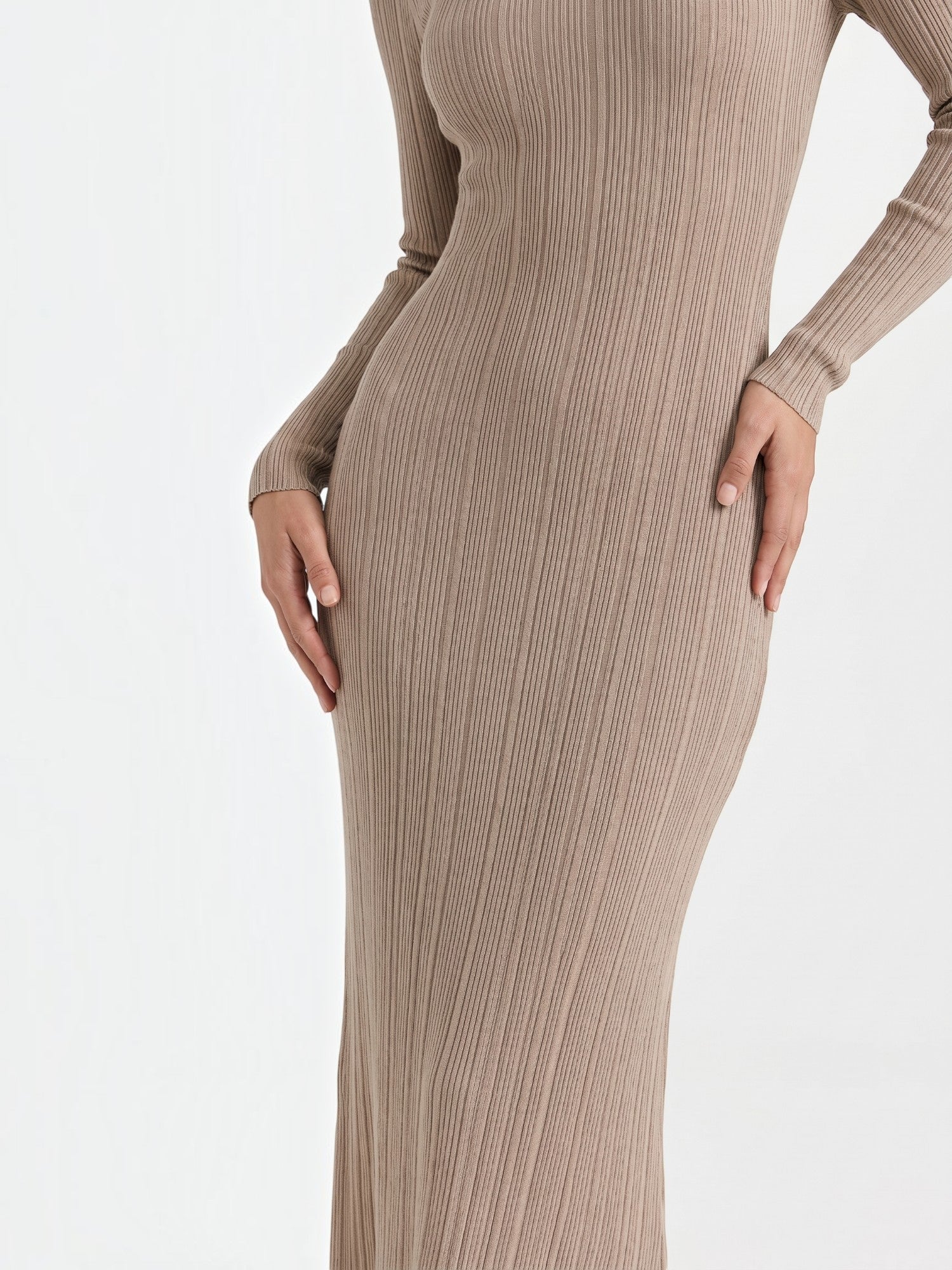 Robe femme rayures verticales structure ajourée – Image 10