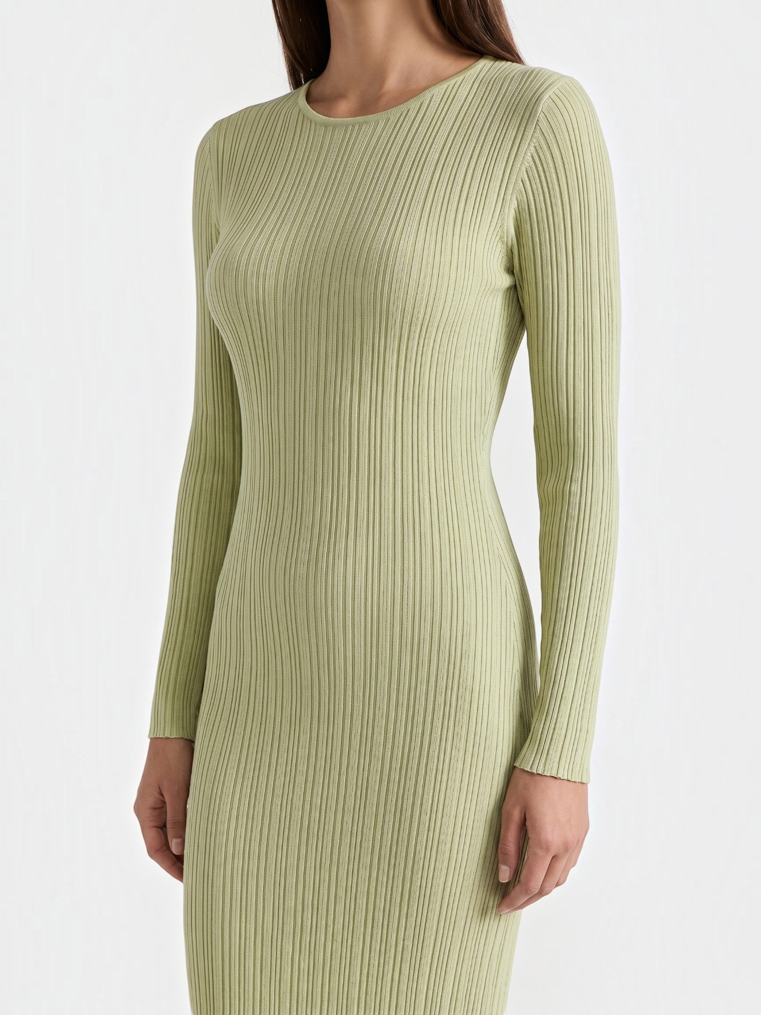 Robe femme rayures verticales structure ajourée – Image 18