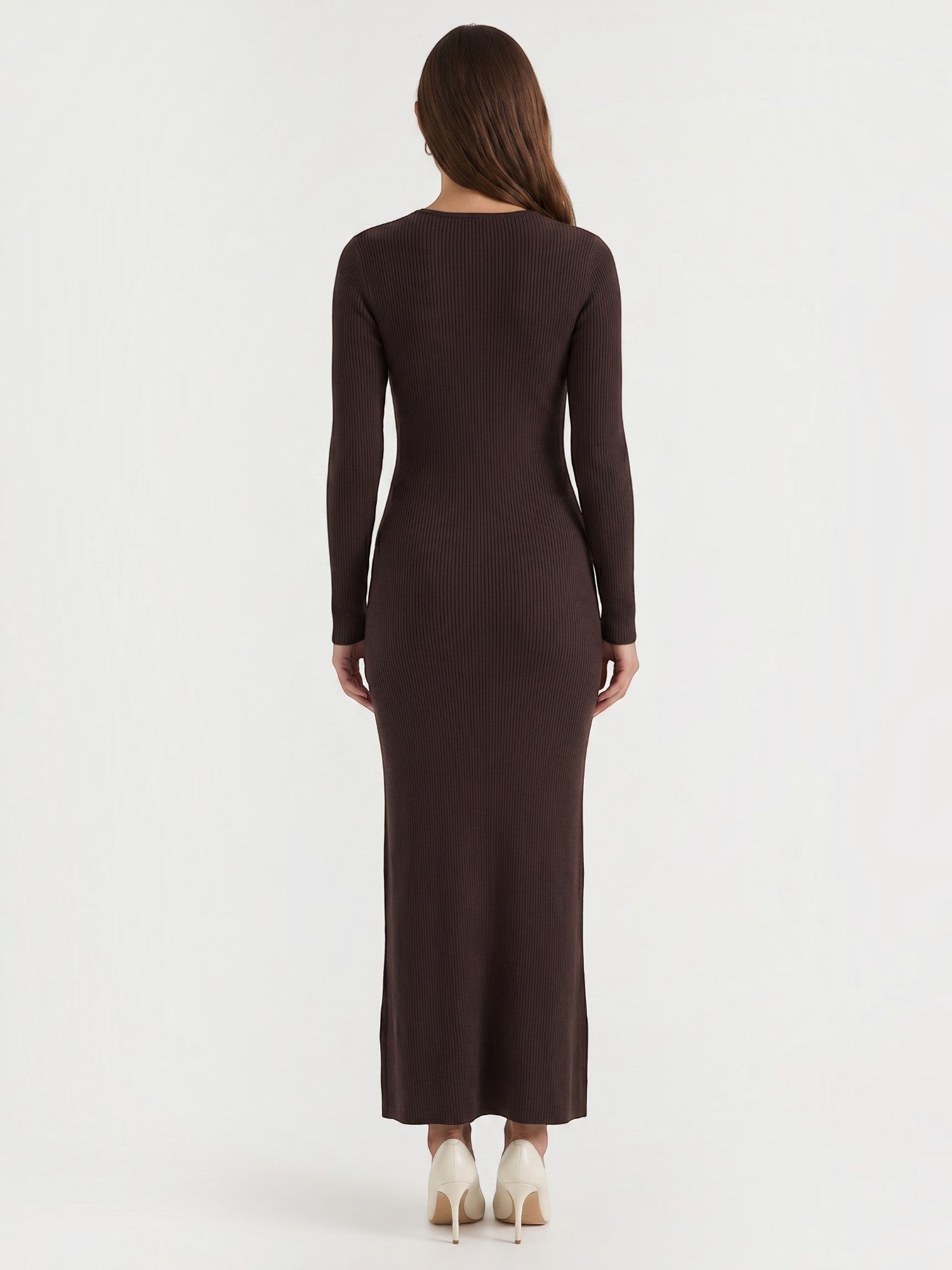 Robe femme rayures verticales structure ajourée – Image 27
