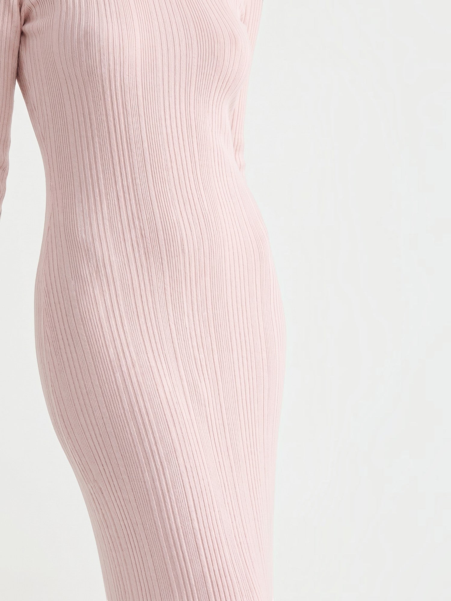 Robe femme rayures verticales structure ajourée – Image 30