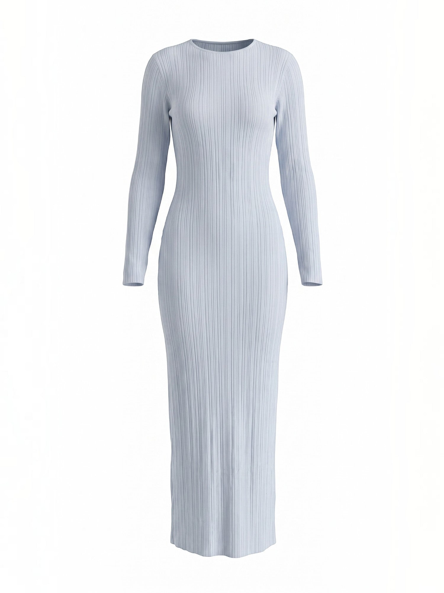 Robe femme rayures verticales structure ajourée – Image 36
