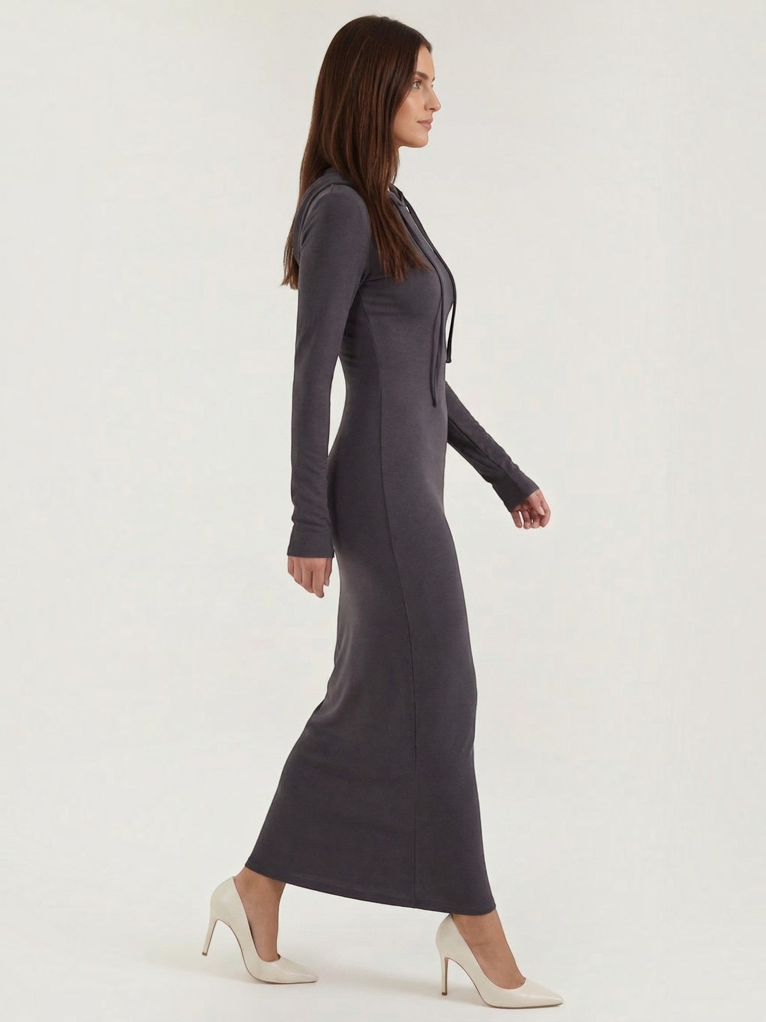 Robe femme ajustée côtelée 100% polyester – Image 13