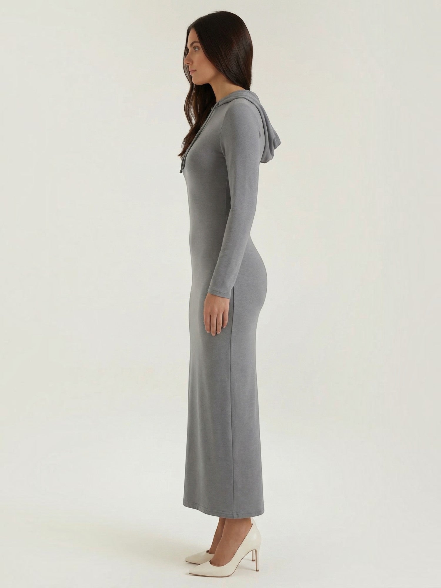 Robe femme ajustée côtelée 100% polyester – Image 5
