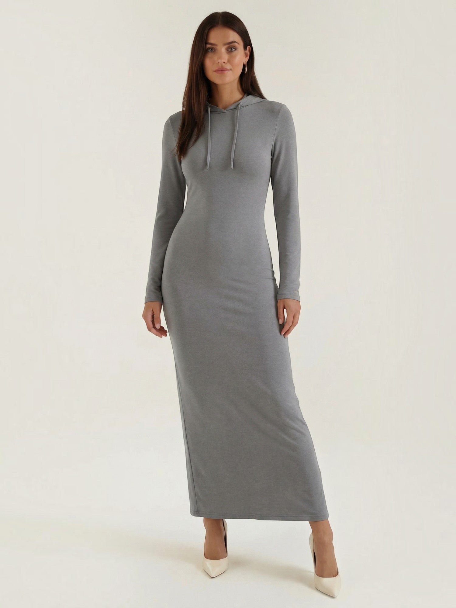 Robe femme ajustée côtelée 100% polyester